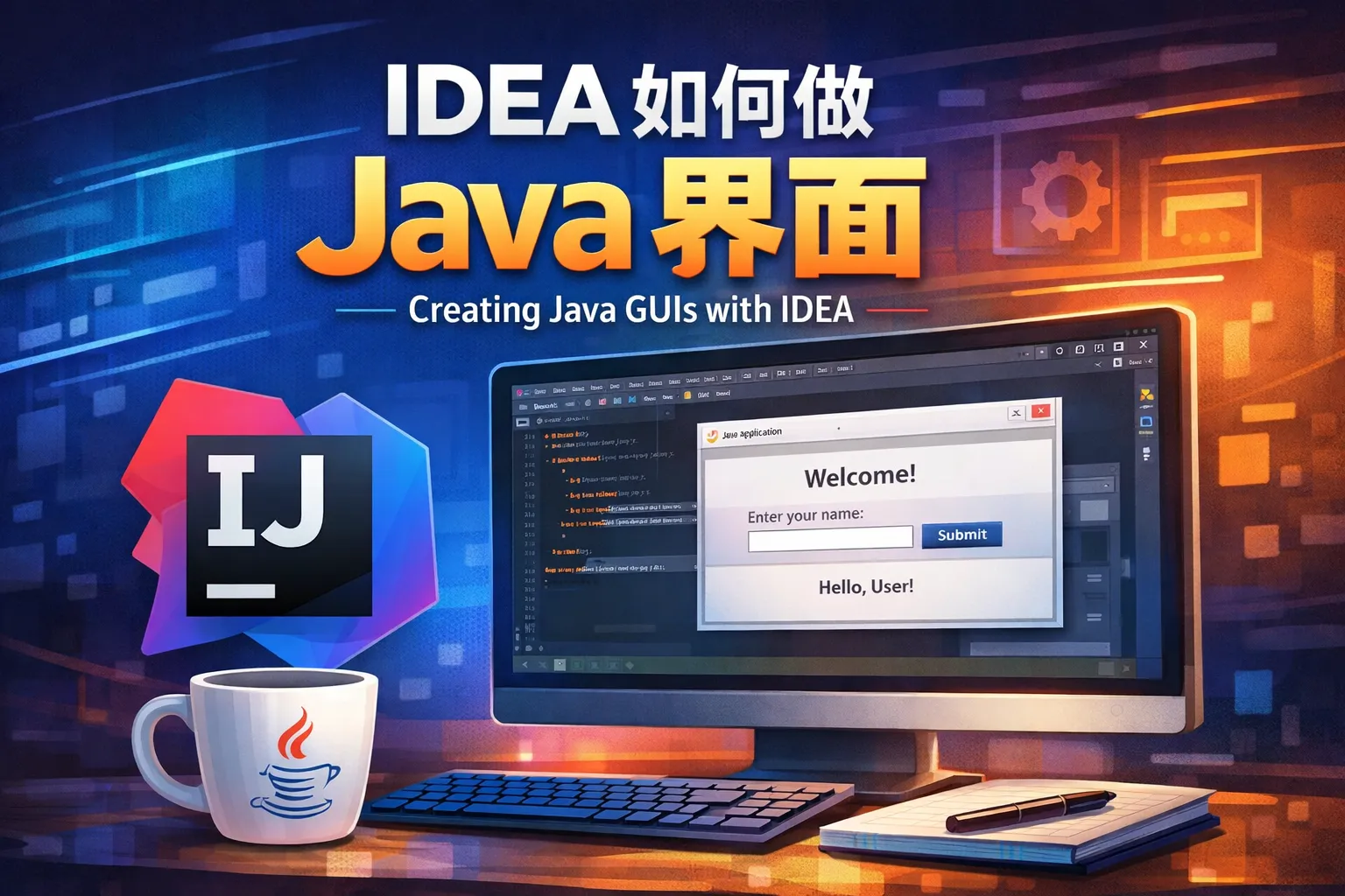 idea如何做java界面