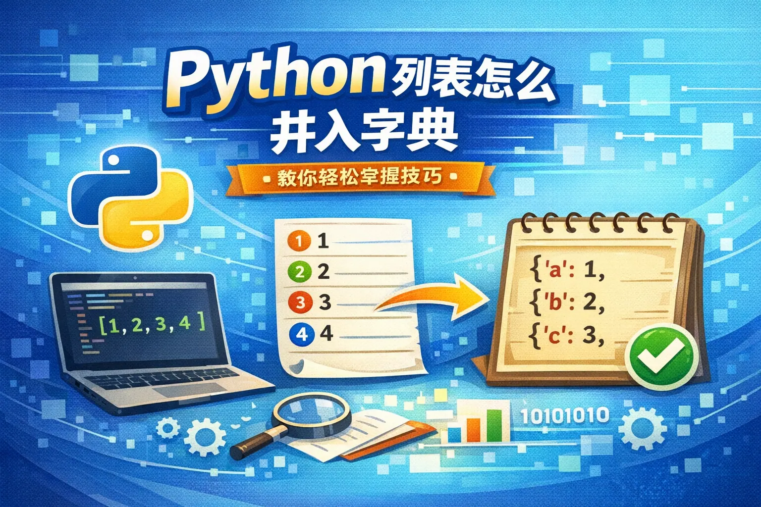 python 列表怎么并入字典
