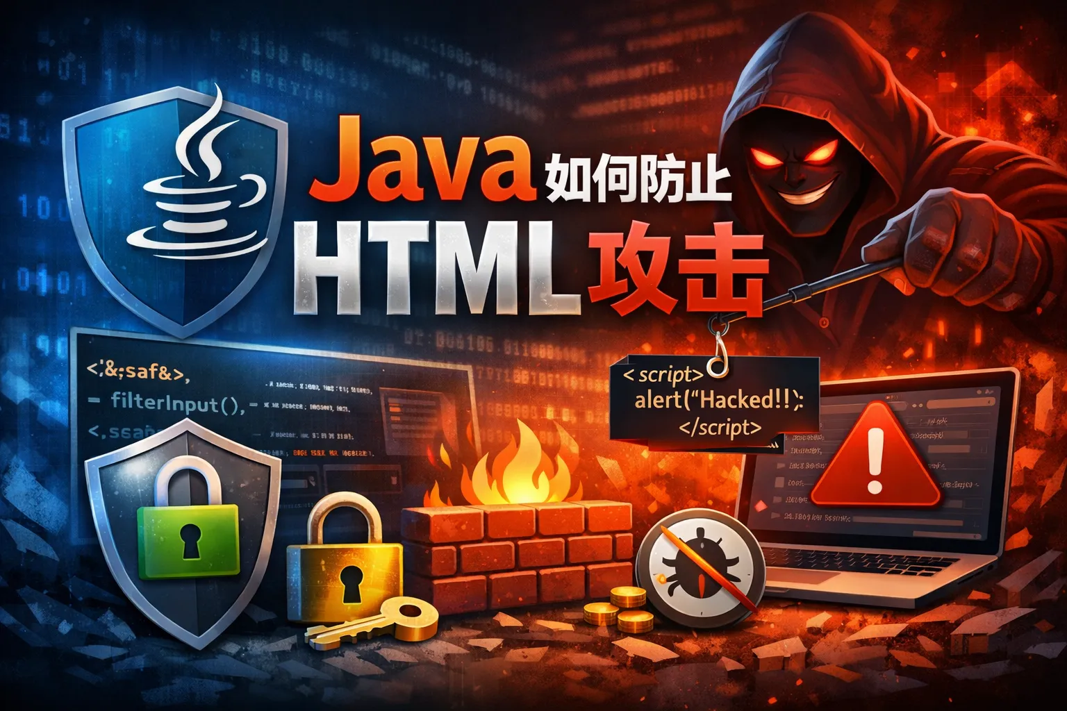 java如何防止html攻击