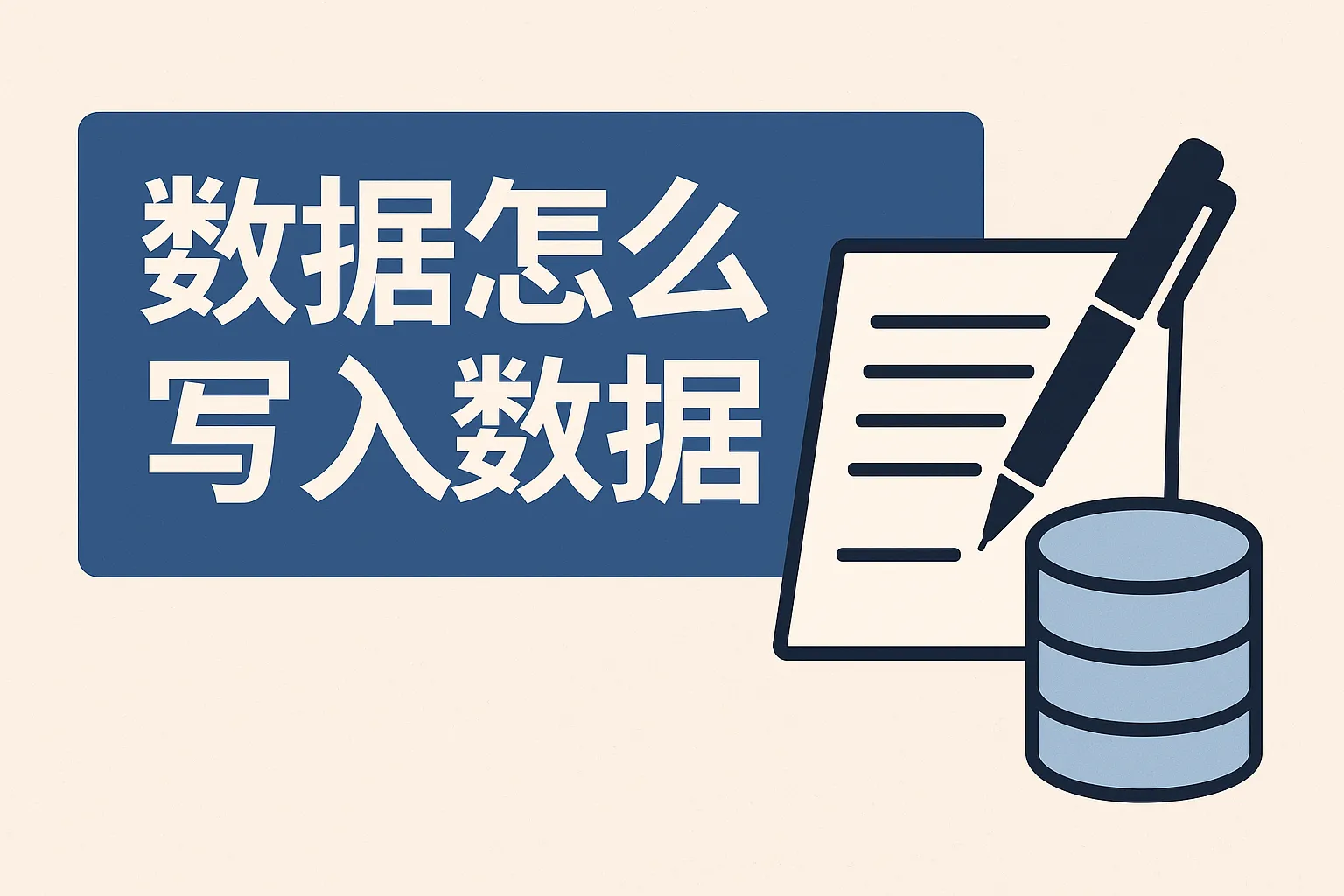 数据怎么写入数据库