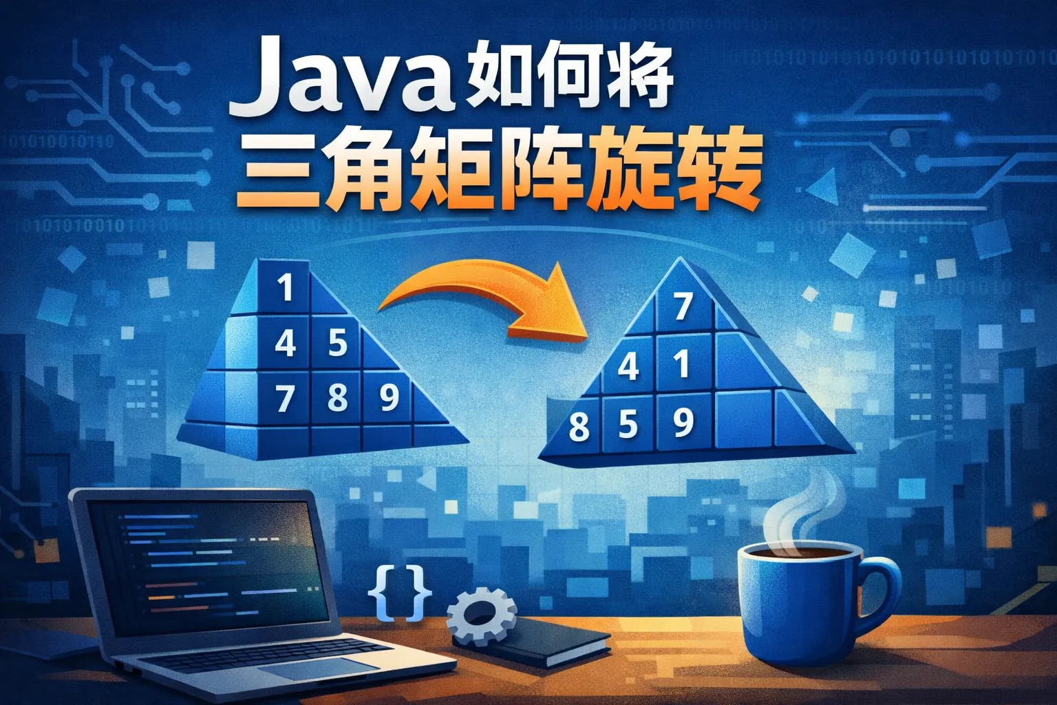 java如何将三角矩阵旋转