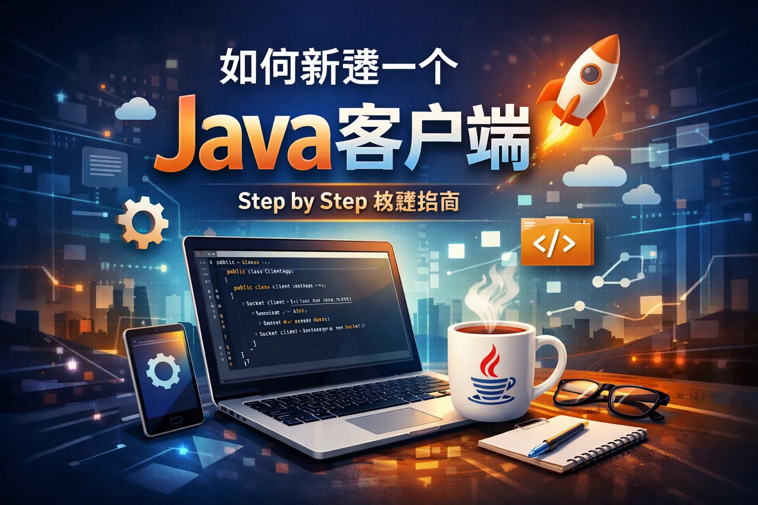 如何新建一个java客户端