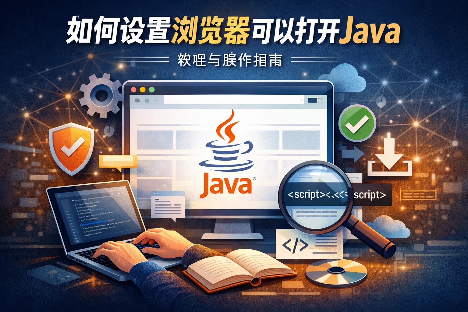 如何设置浏览器可以打开java