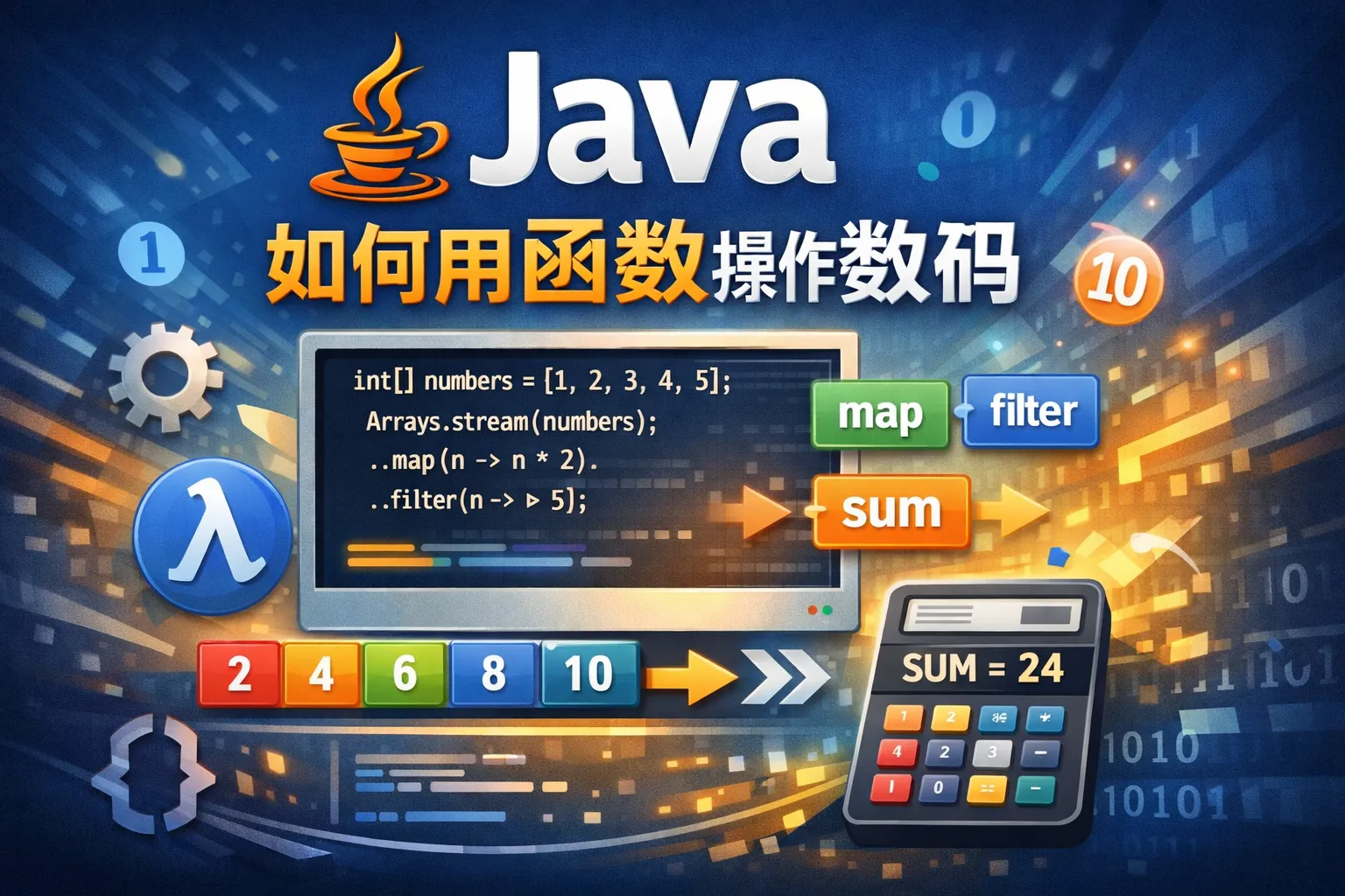 java如何用函数操作数组