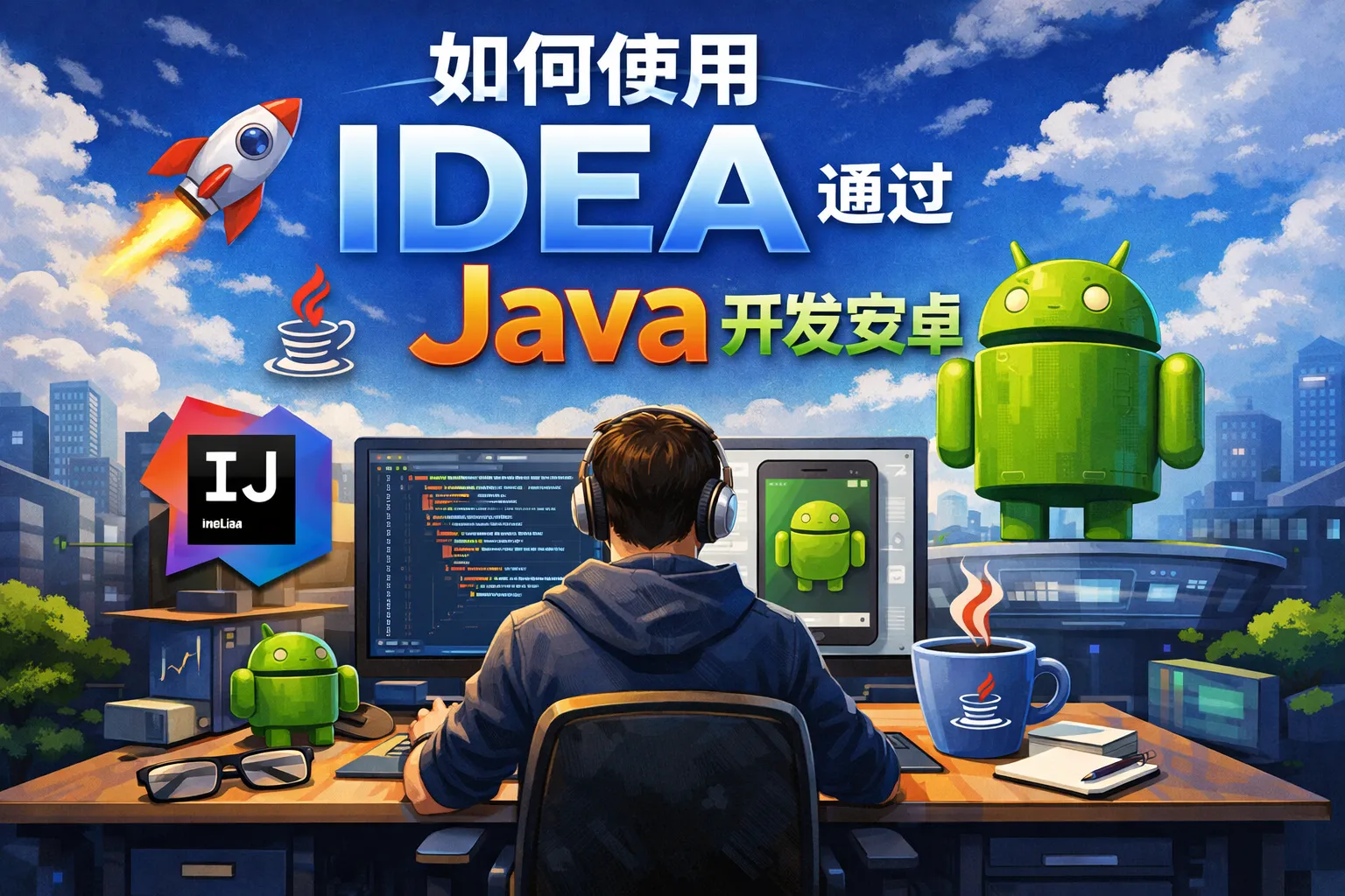 如何使用idea通过java开发安卓