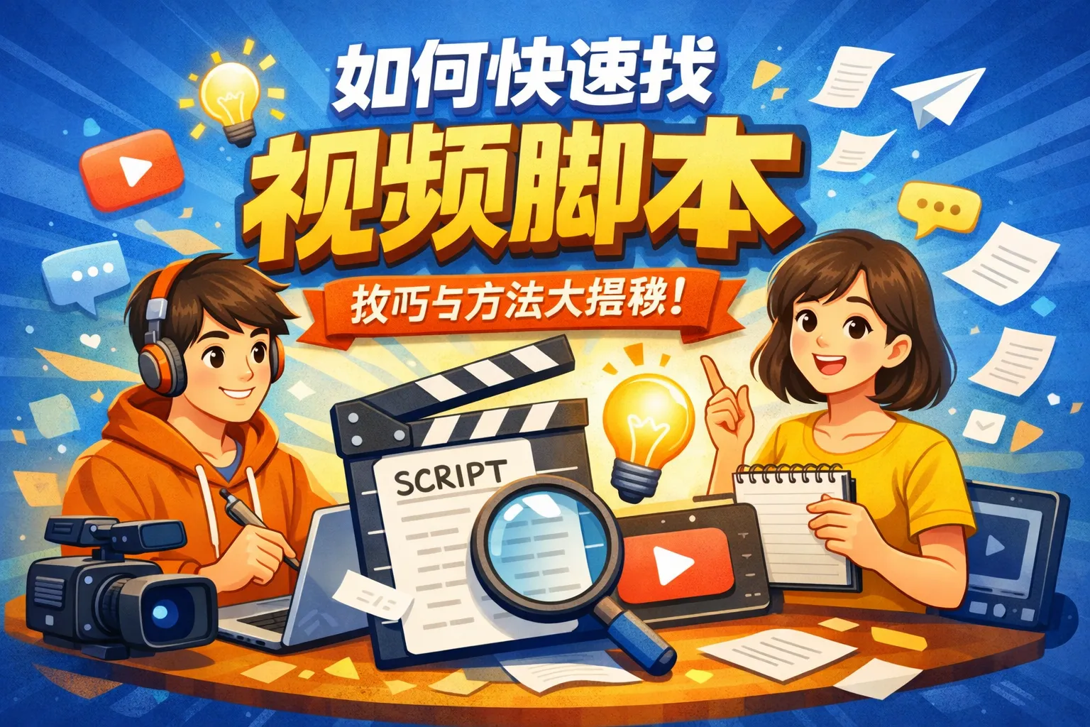 如何快速找视频脚本