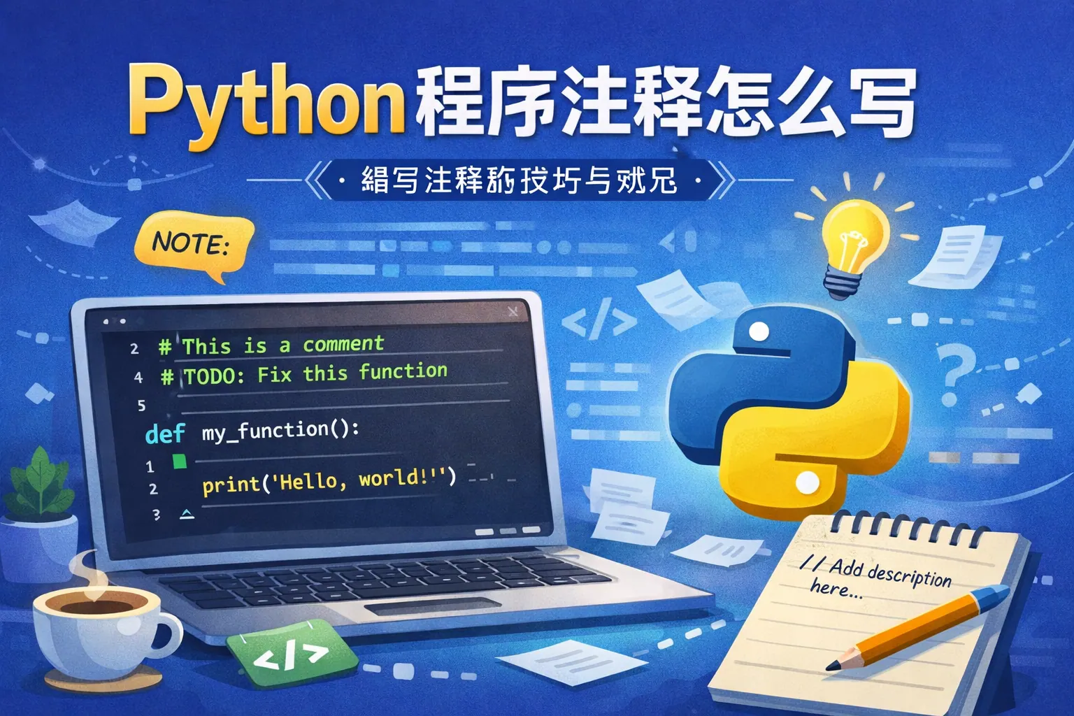 python程序注释怎么写