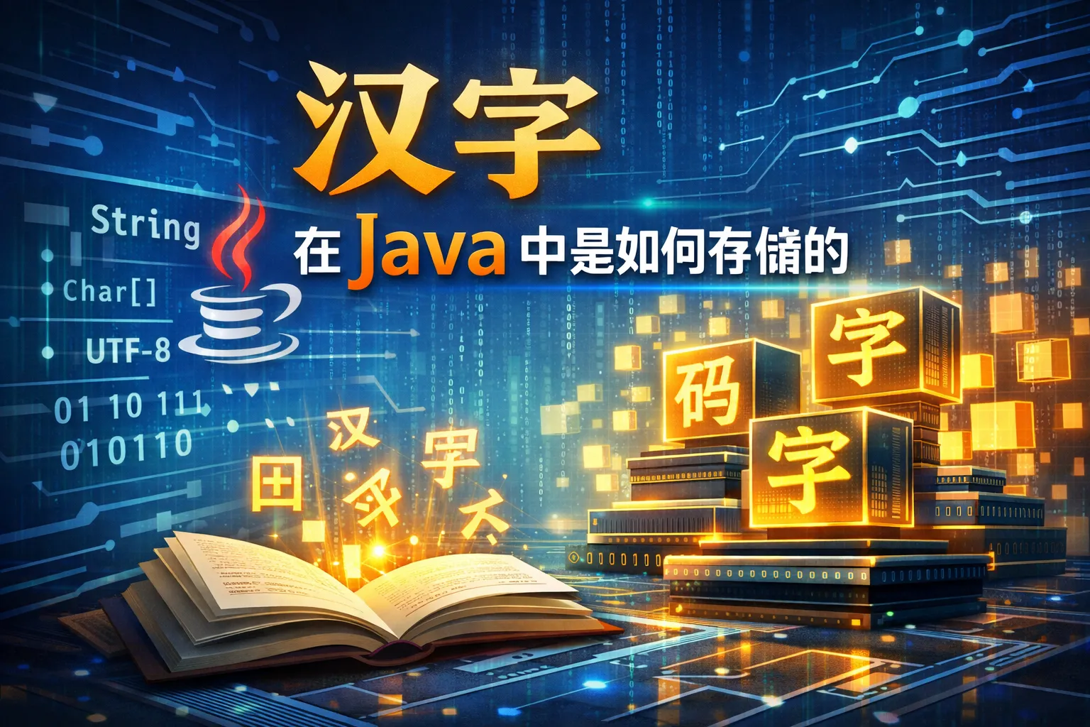 汉字在java中是如何存储的