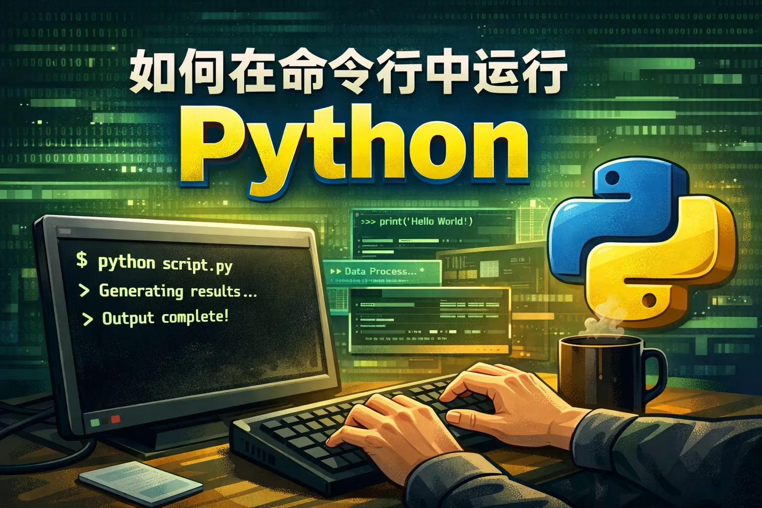 如何在命令行中运行python