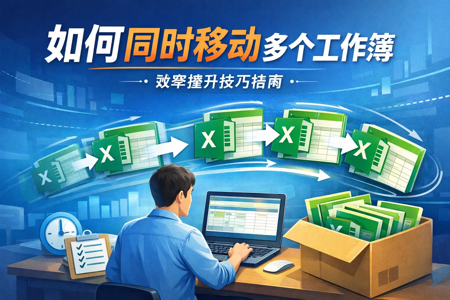 如何同时移动多个工作簿