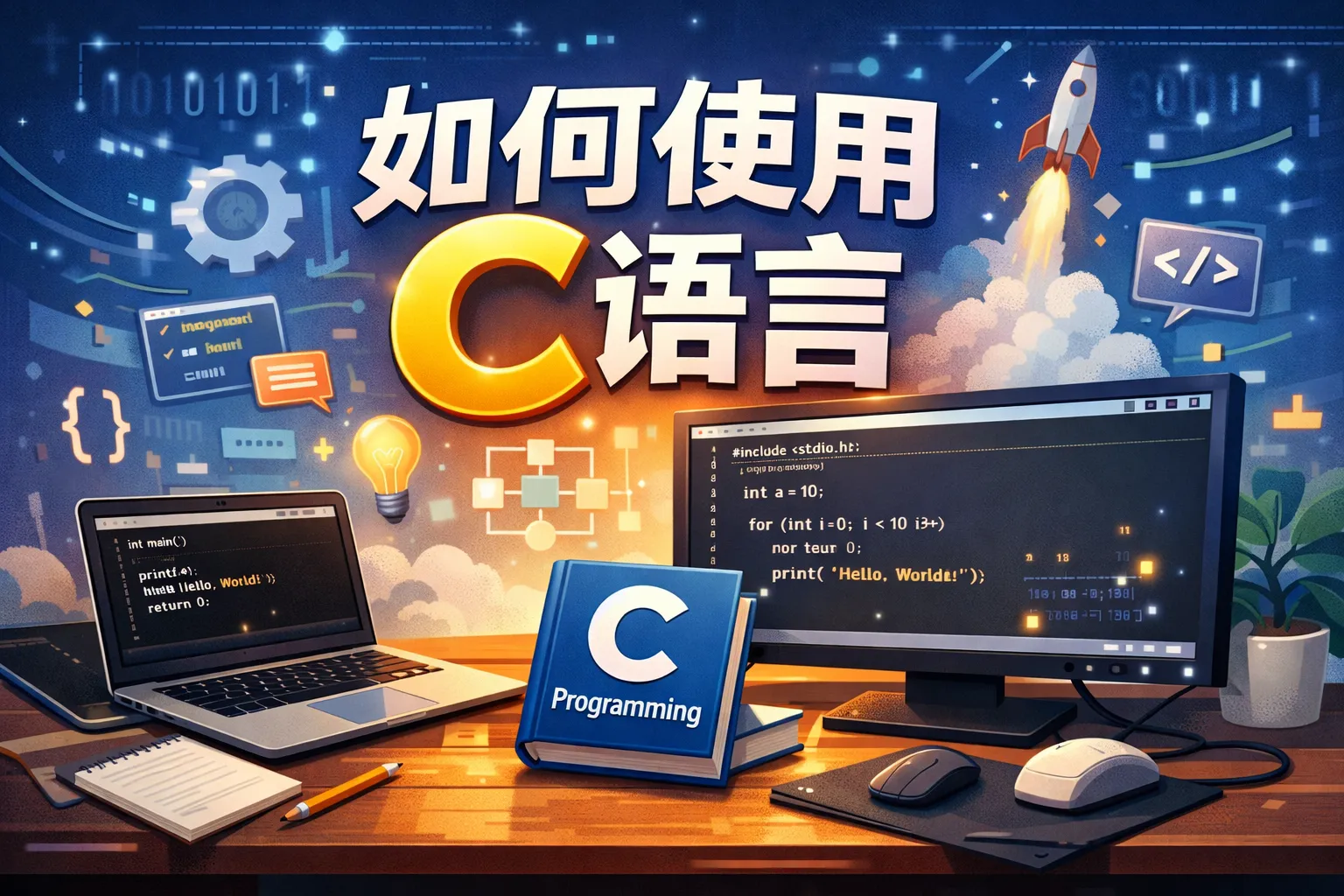 vs 如何使用c语言