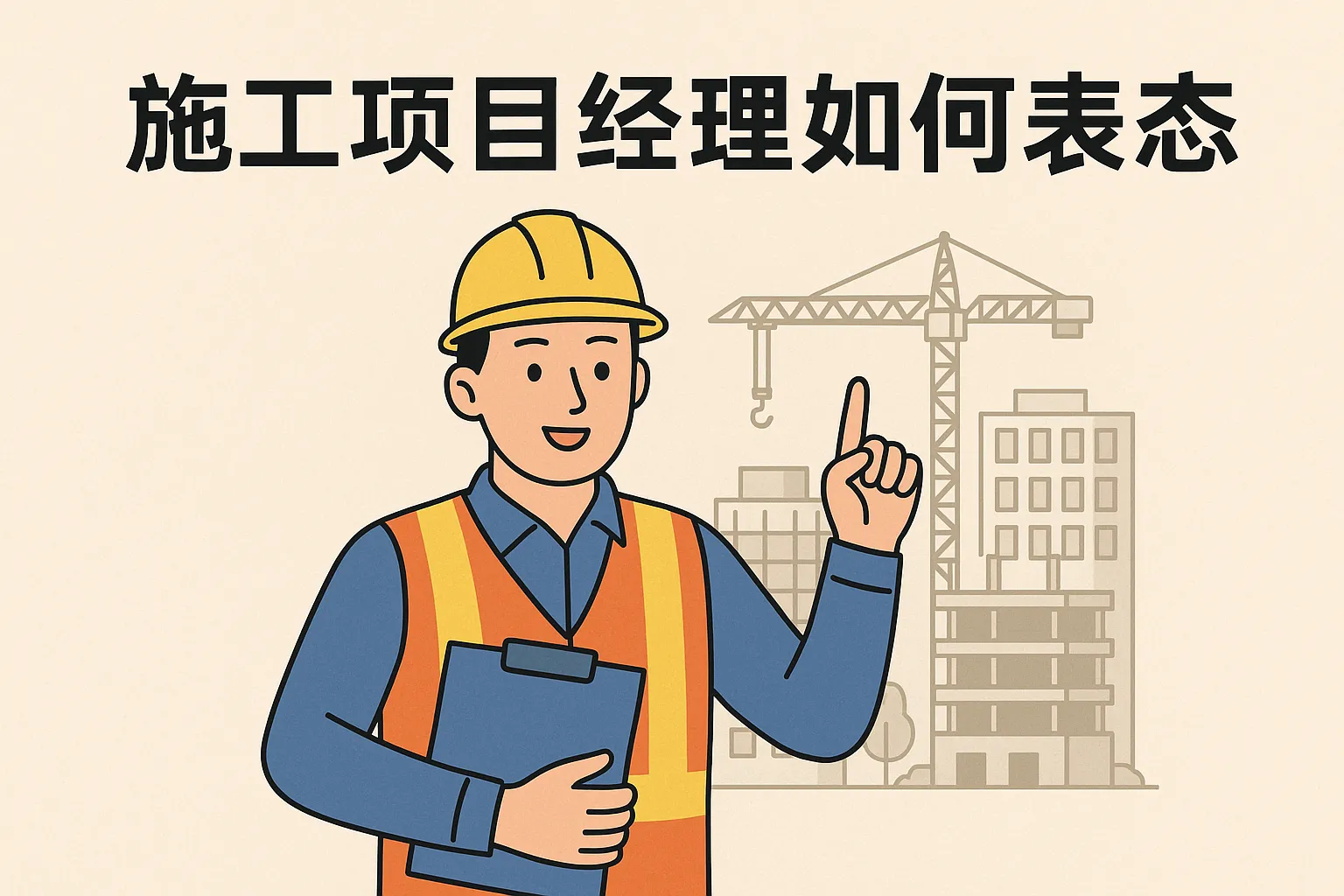 施工项目经理如何表态