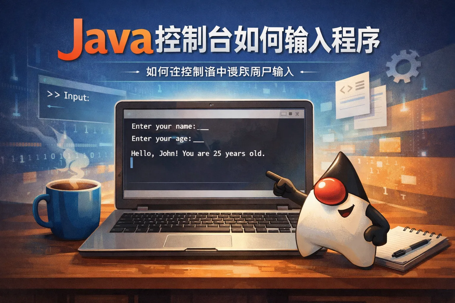 java控制台如何输入程序