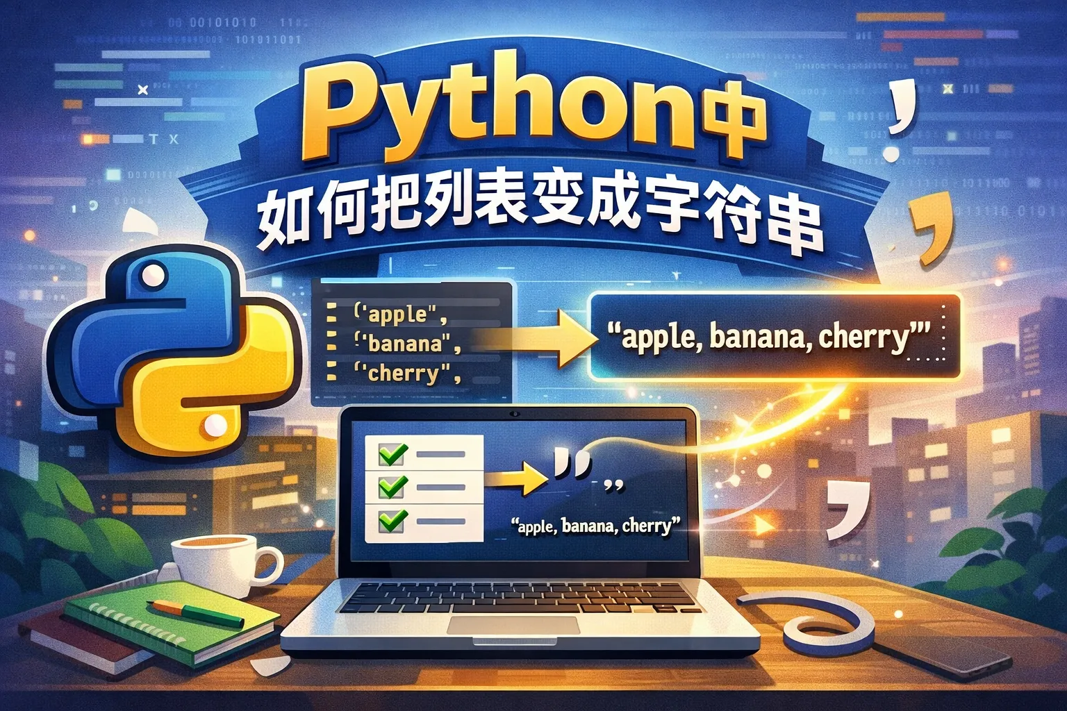 python中如何把列表变成字符串