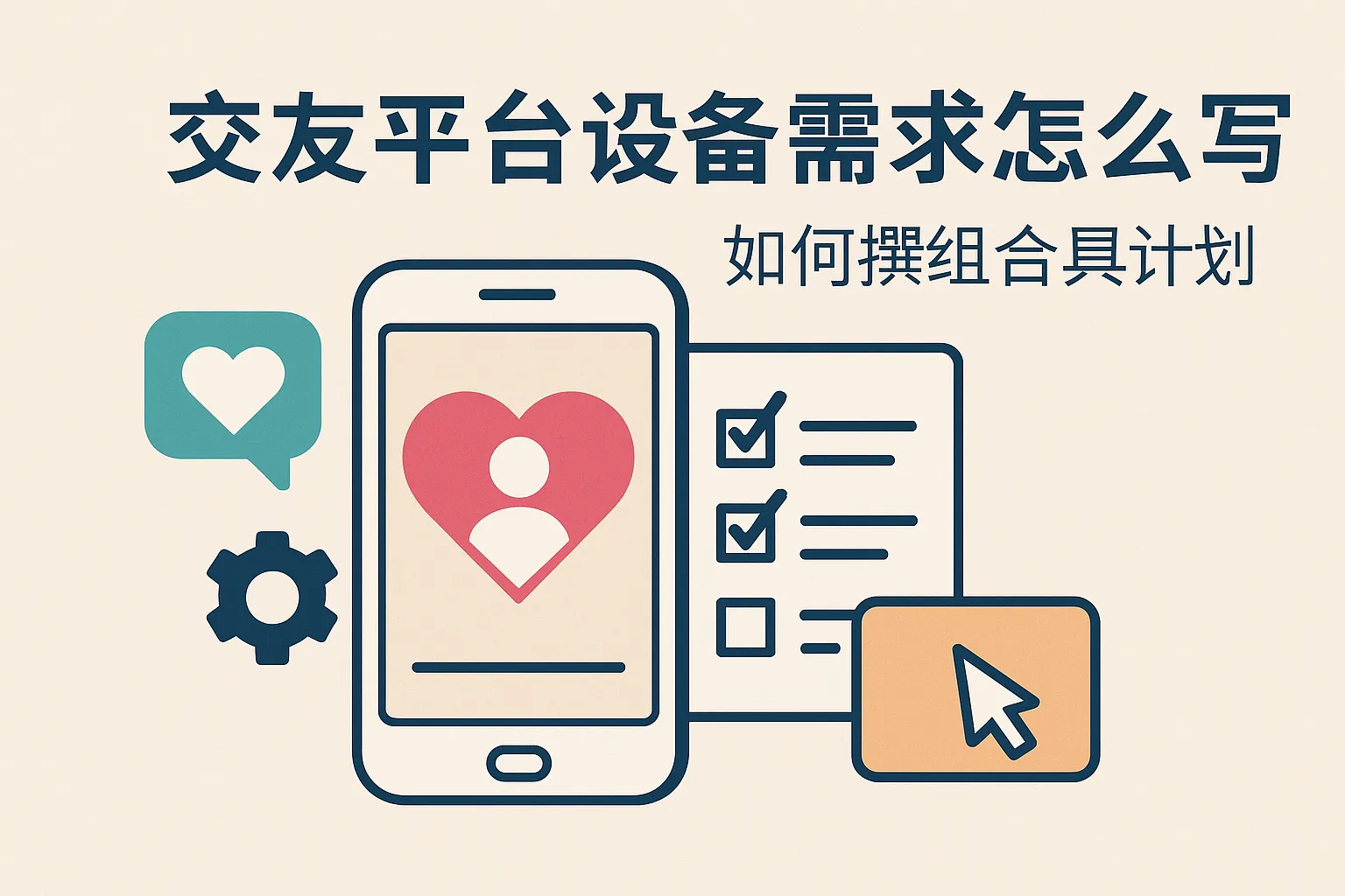 交友平台设备需求怎么写