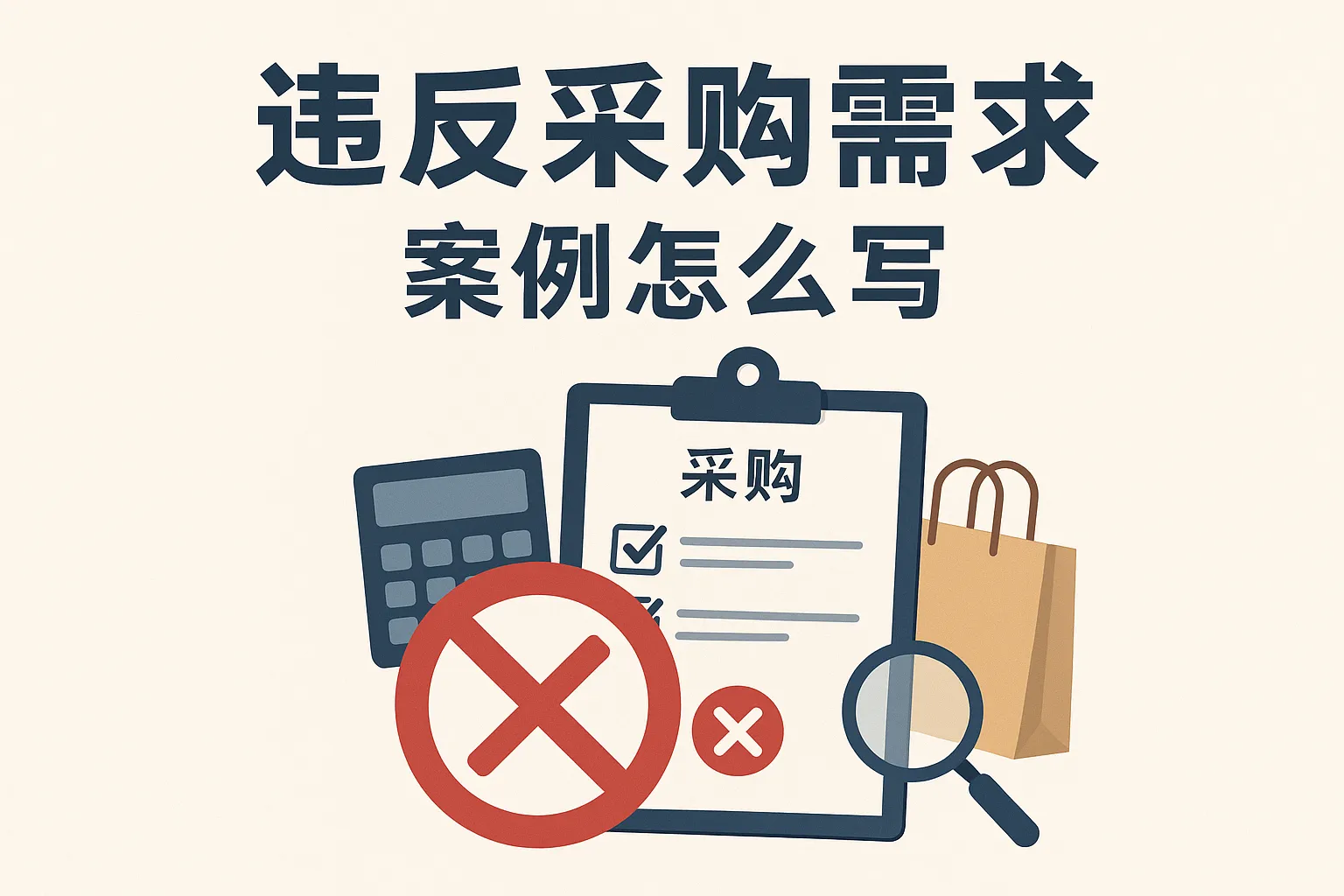 违反采购需求案例怎么写