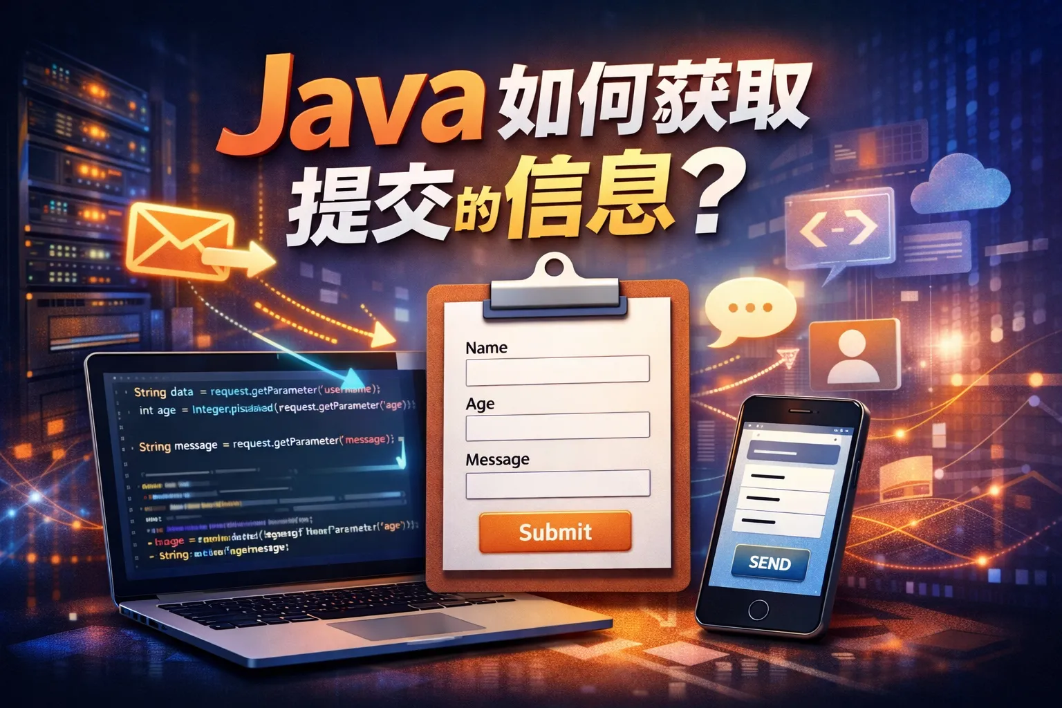 java如何获取提交的信息吗