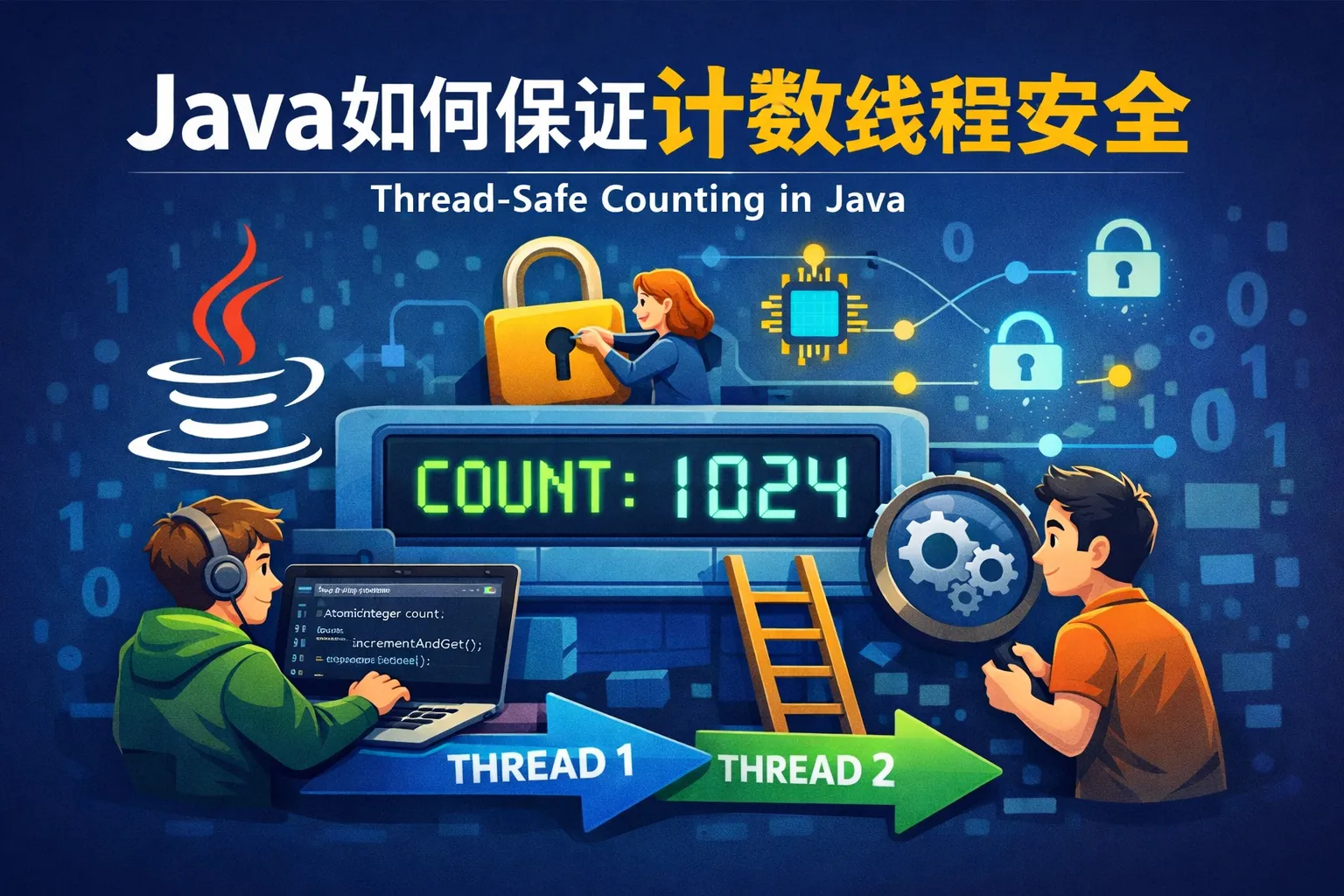 java如何保证计数线程安全