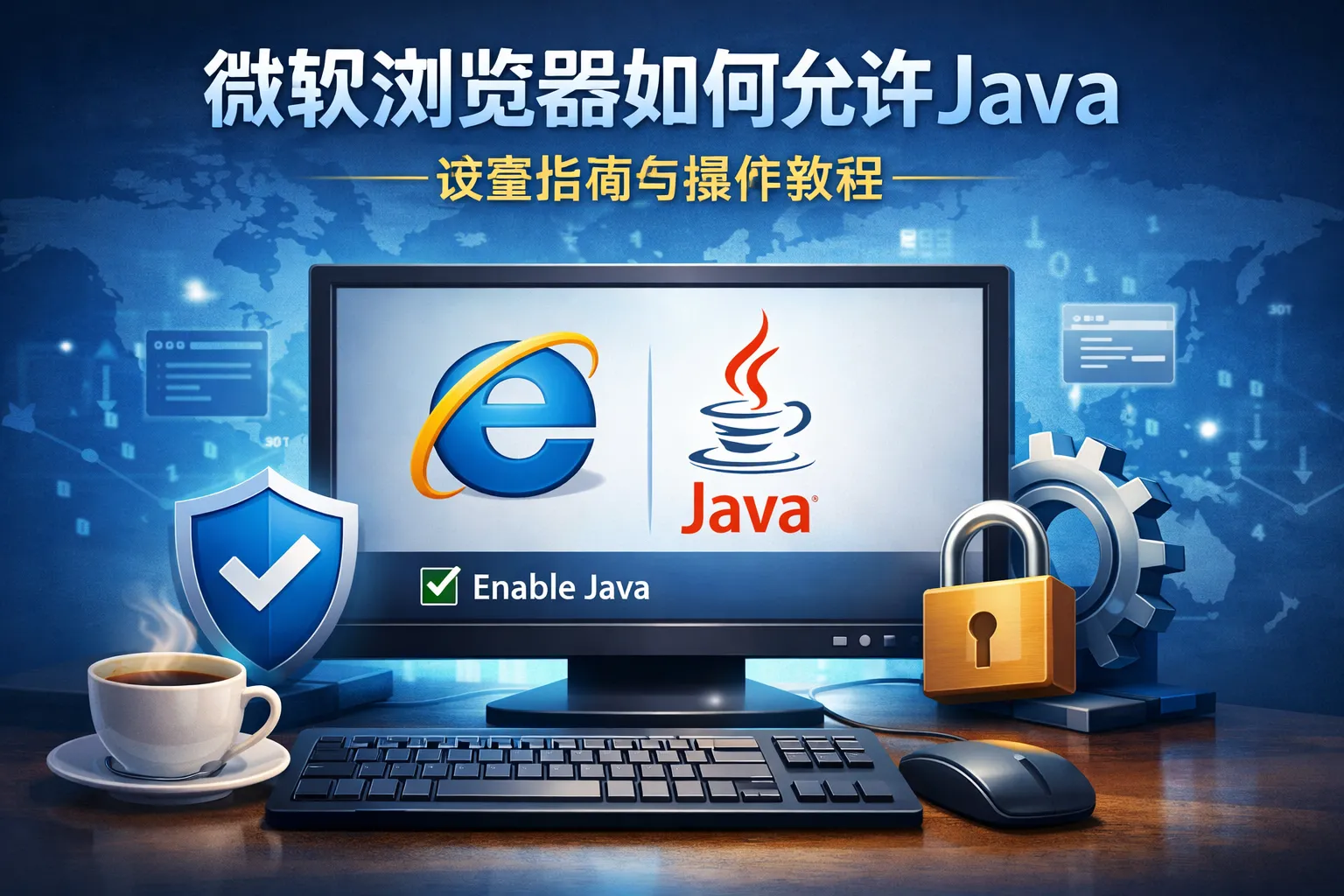 微软浏览器如何允许java