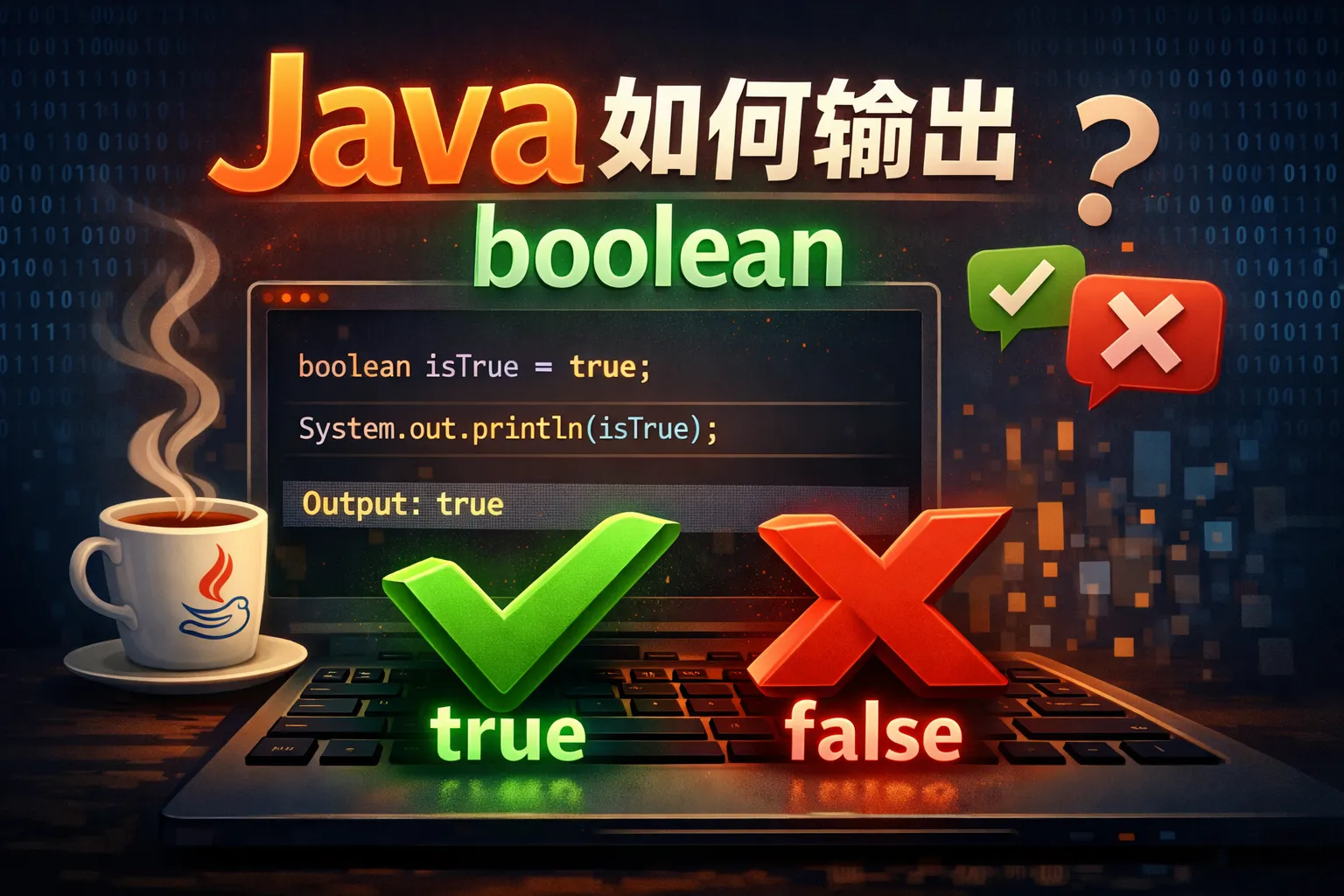 java如何输出boolean