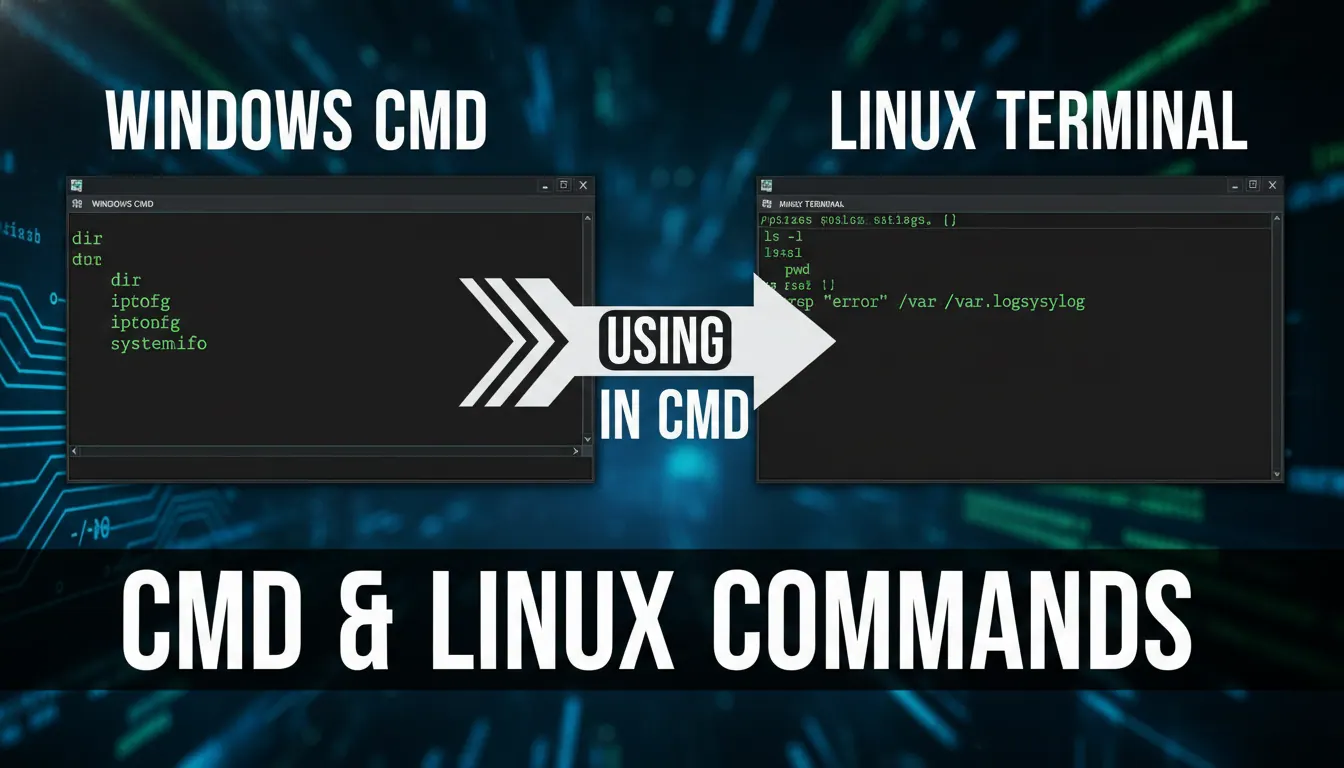 cmd如何使用linux命令