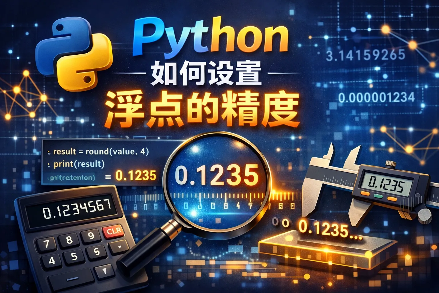 python如何设置浮点的精度