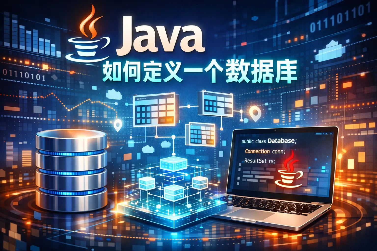 java如何定义一个数据库