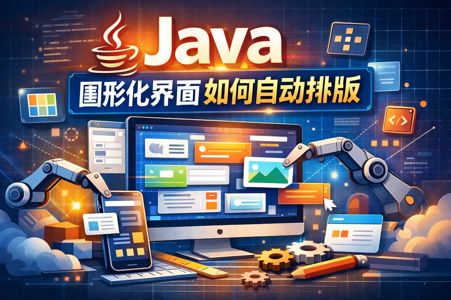 Java图形化界面如何自动排版
