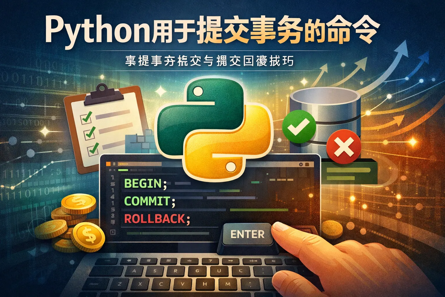 python用于提交事务的命令