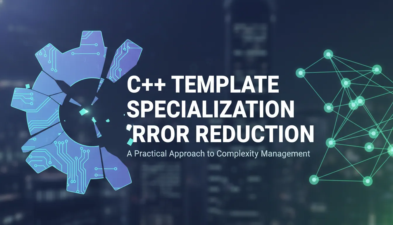 C++ 写工具库时模板特化写错怎么办:减少复杂度的实践方法