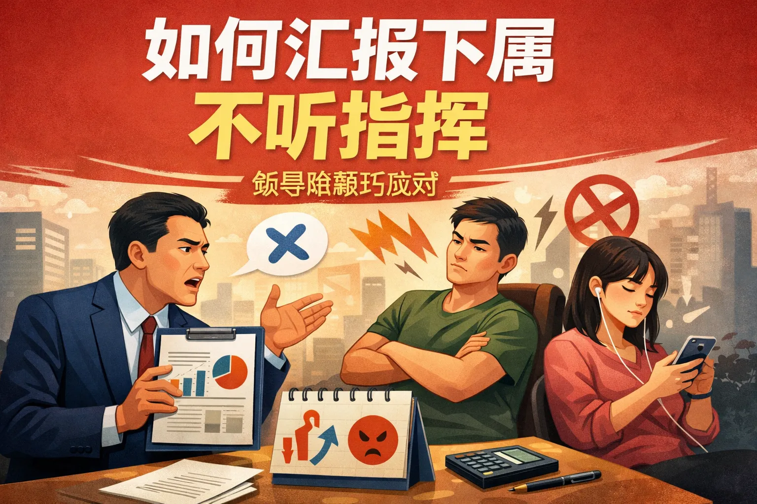 如何汇报下属不听指挥