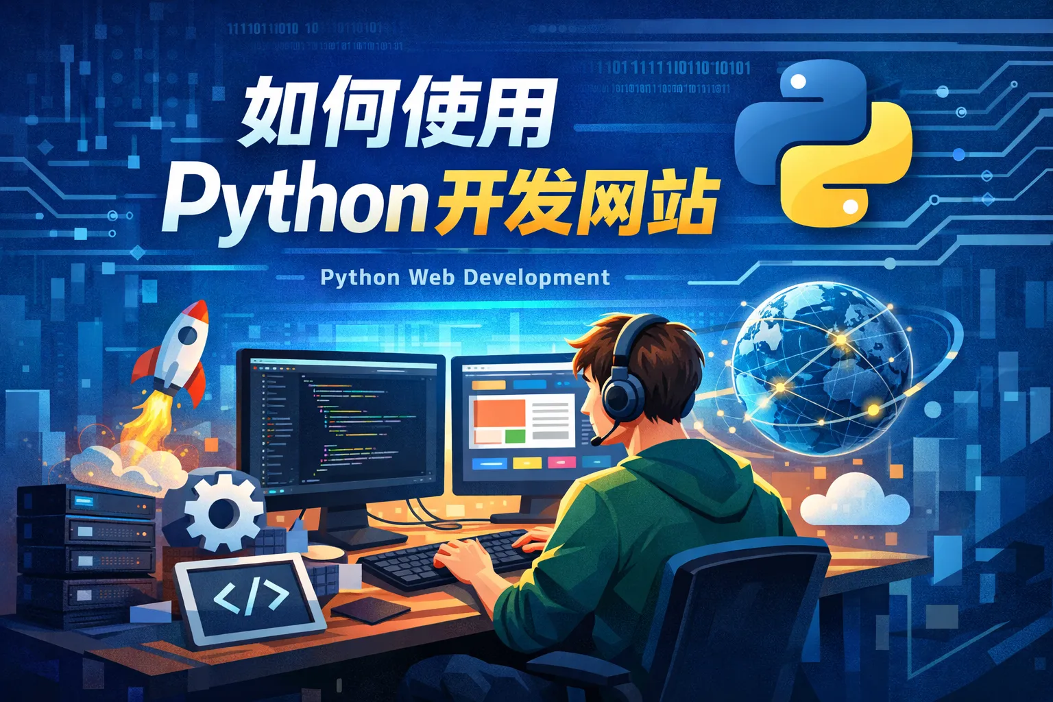 如何使用python开发网站