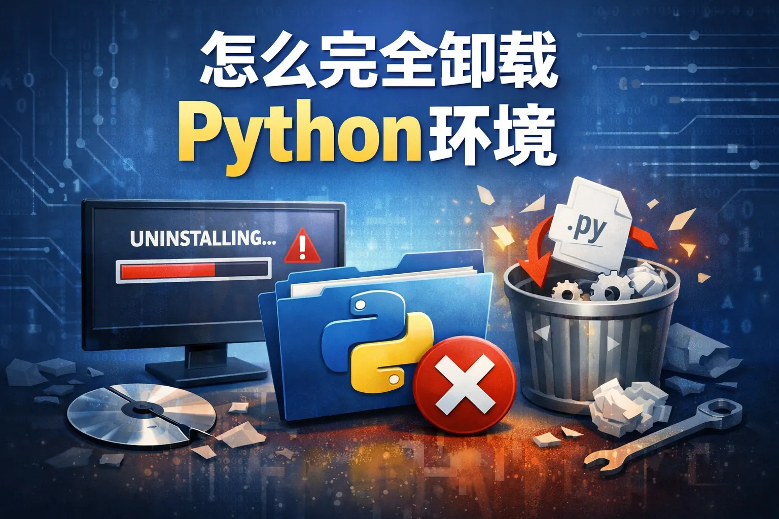 怎么完全卸载python环境