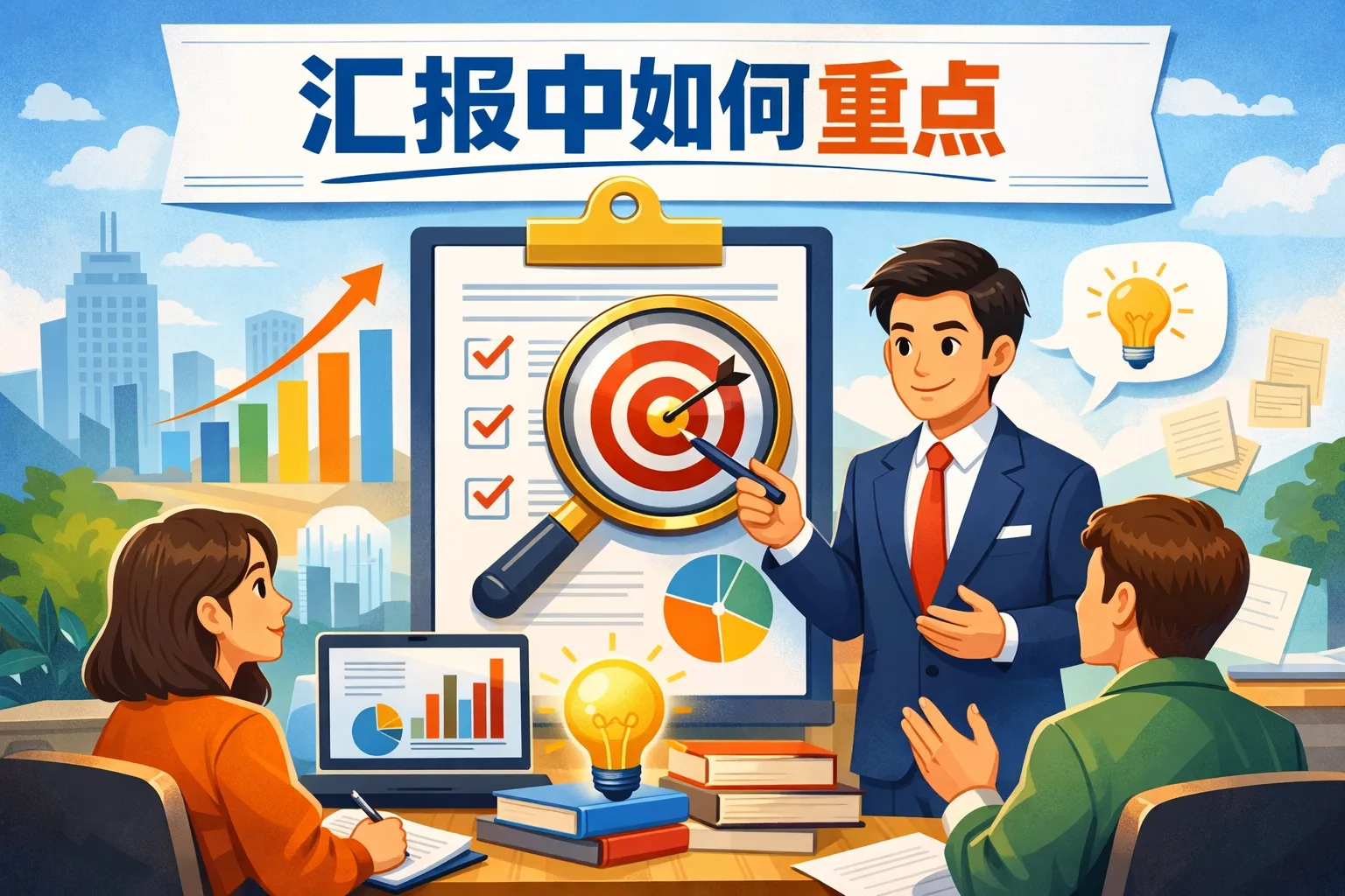 汇报中如何抓重点