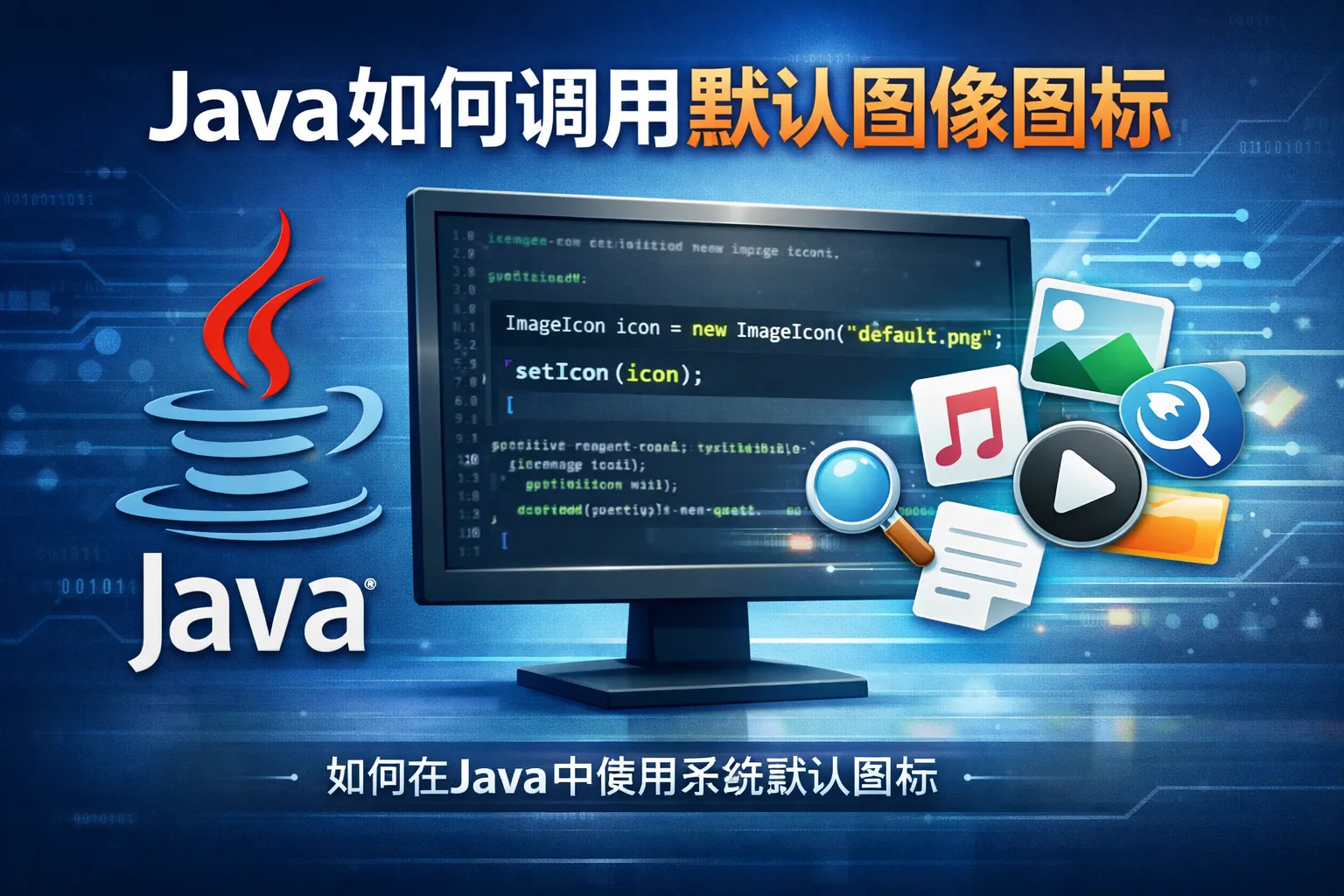 java如何调用默认图像图标