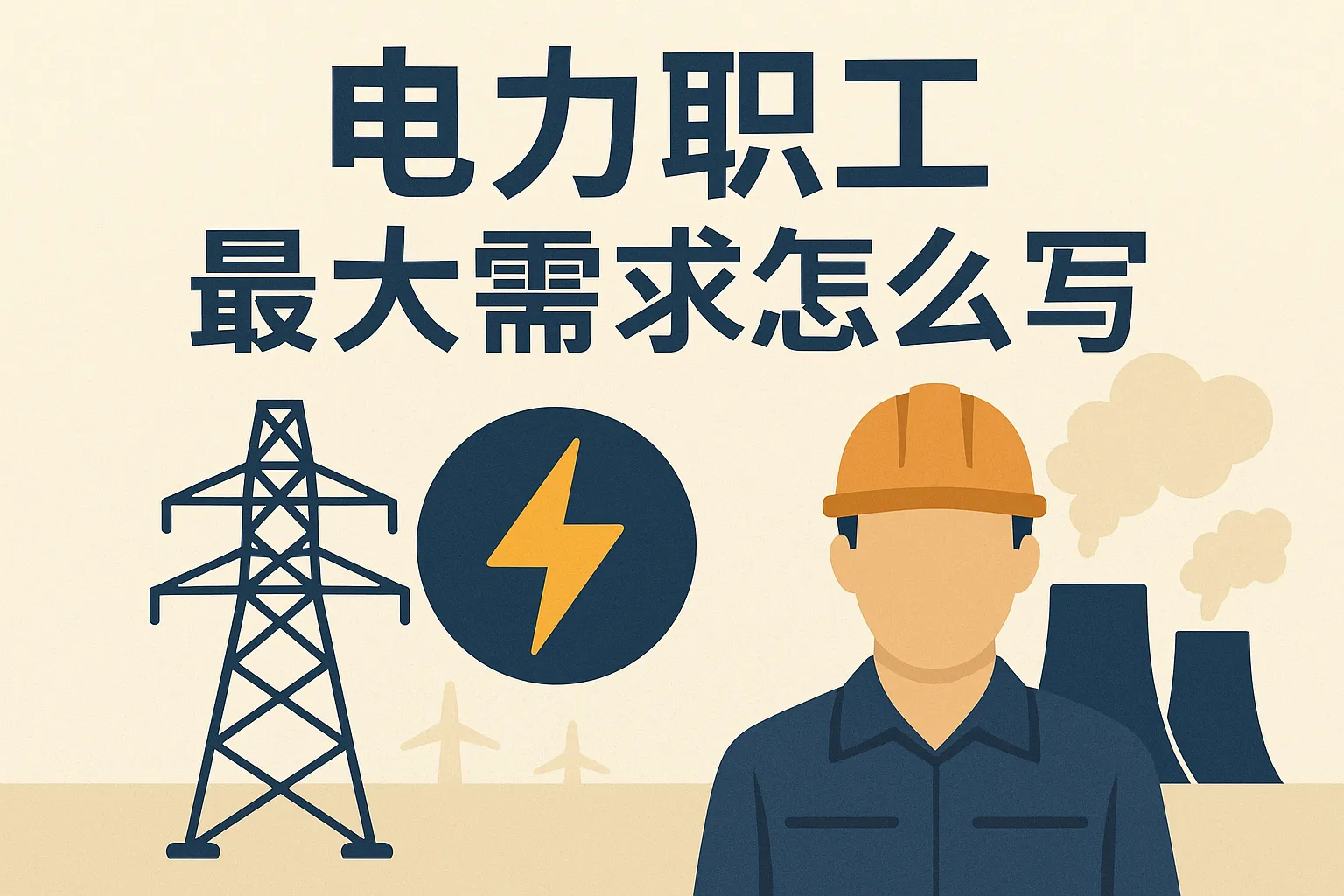 电力职工最大需求怎么写