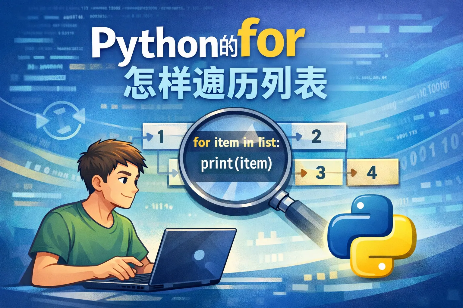 python的for怎样遍历列表