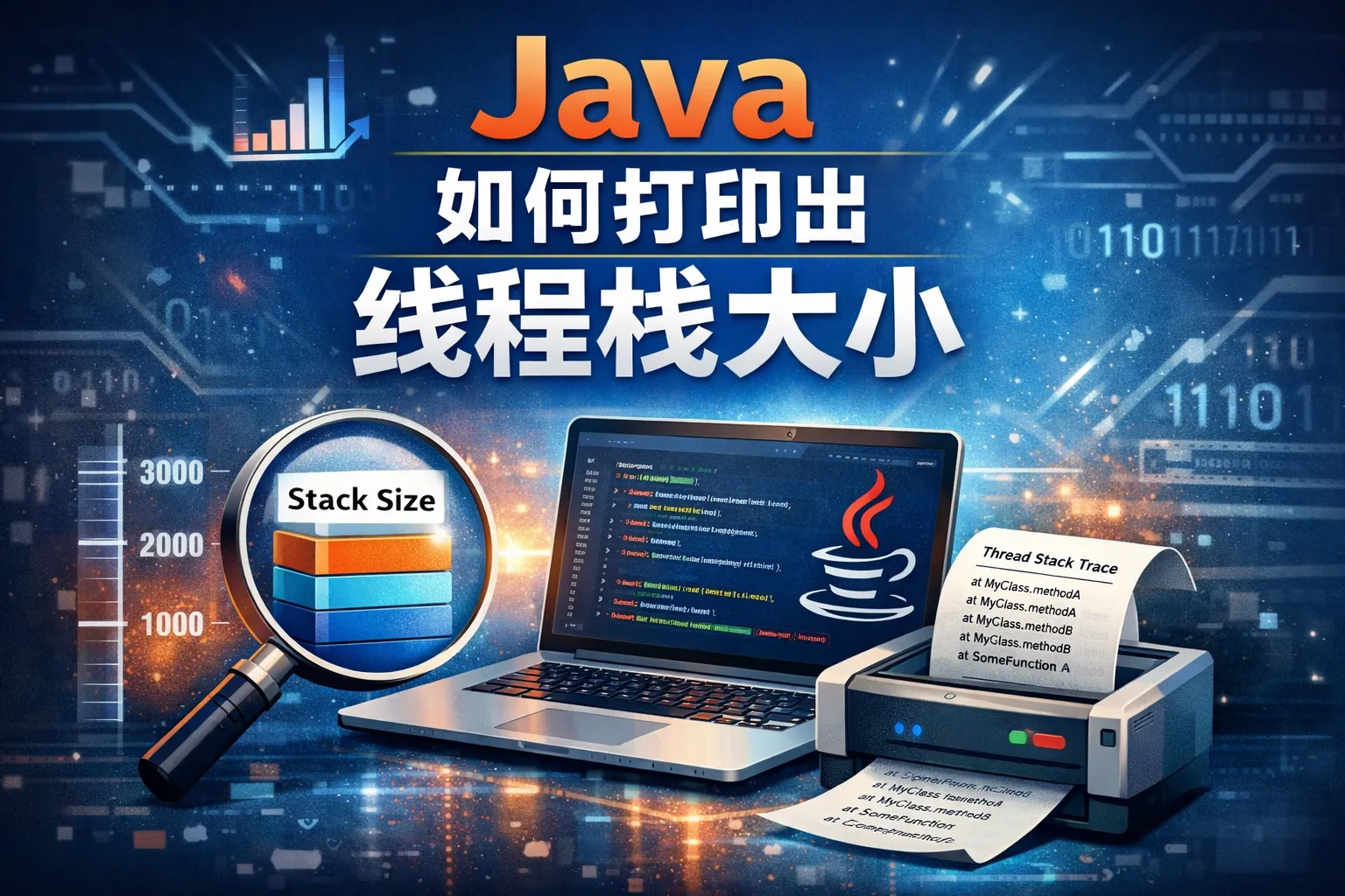 java如何打印出线程栈大小