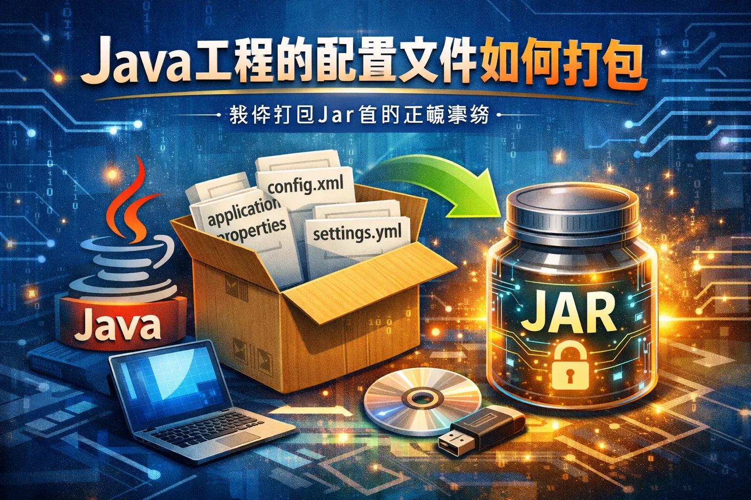 java工程的配置文件如何打包