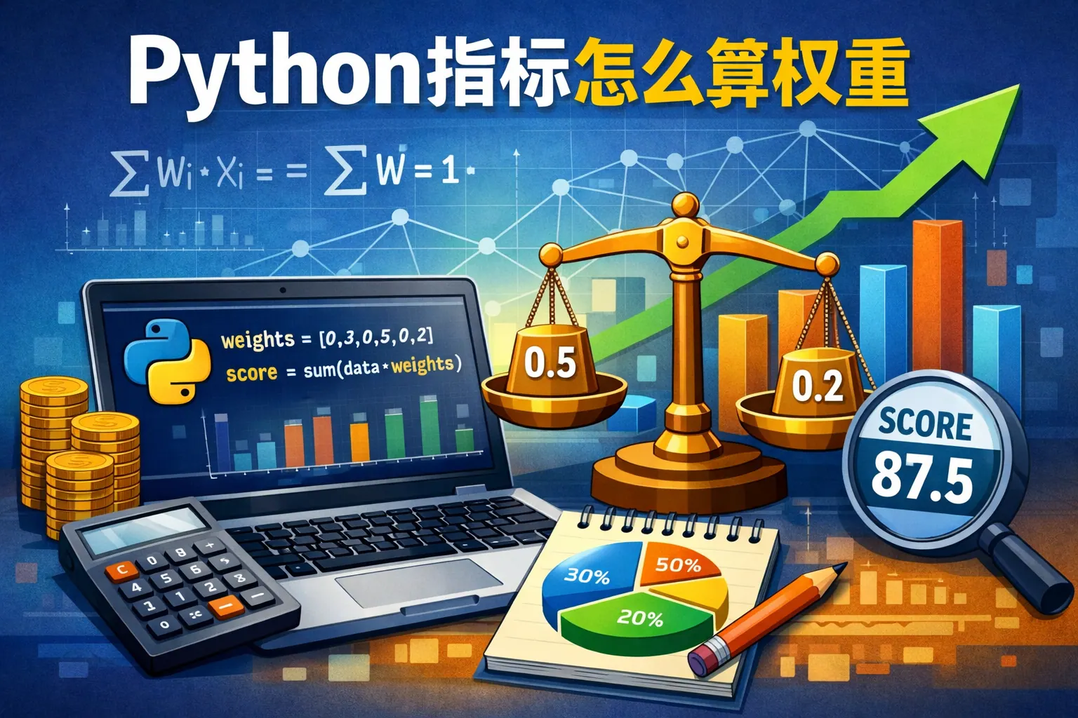 python指标怎么算权重