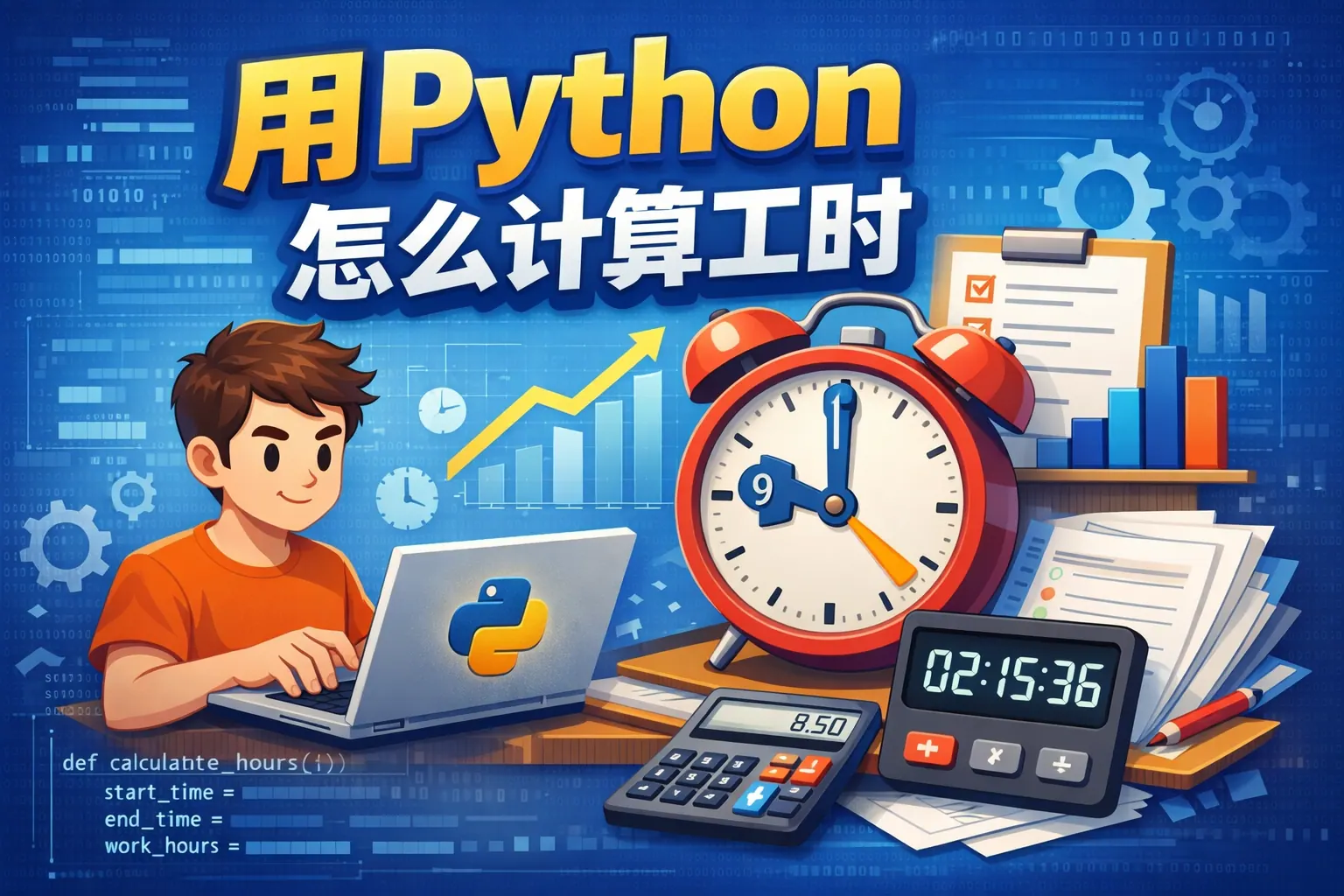 用python怎么计算工时