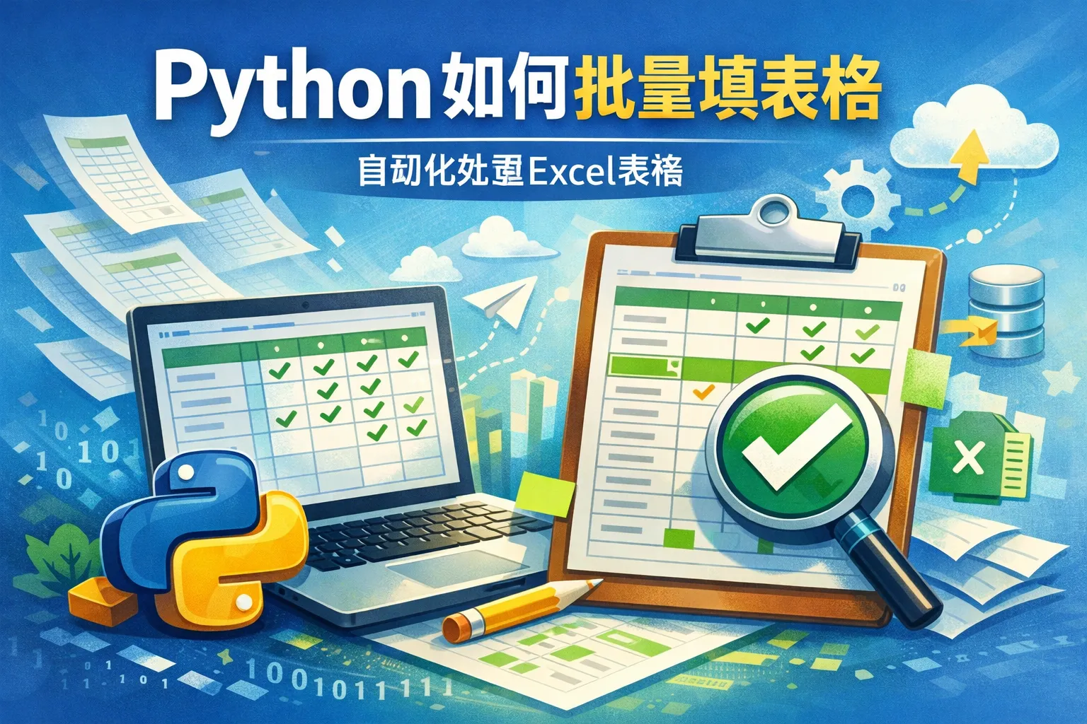 python如何批量填表格