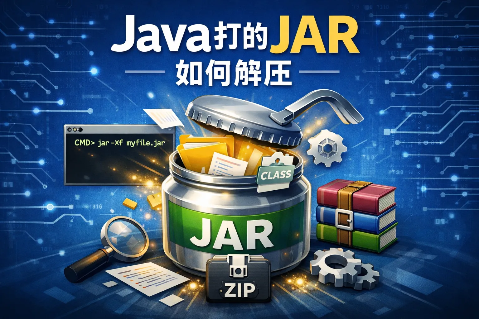java打的jar如何解压