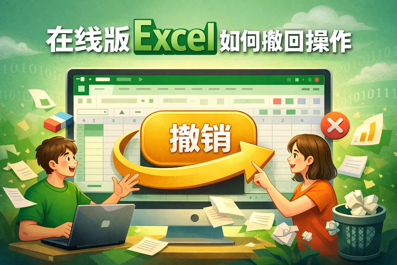 在线版excel如何撤回操作