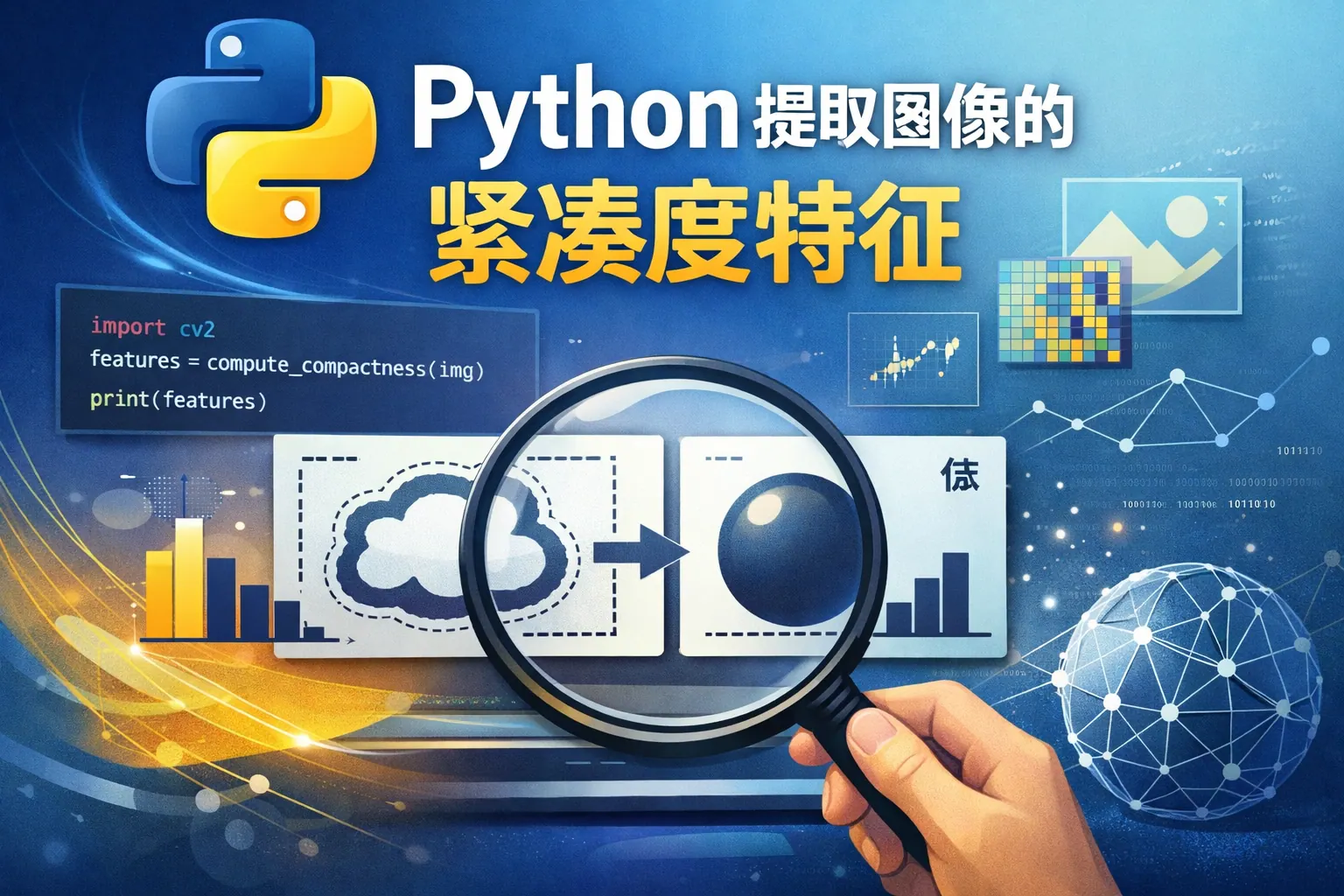 python提取图像的紧凑度特征