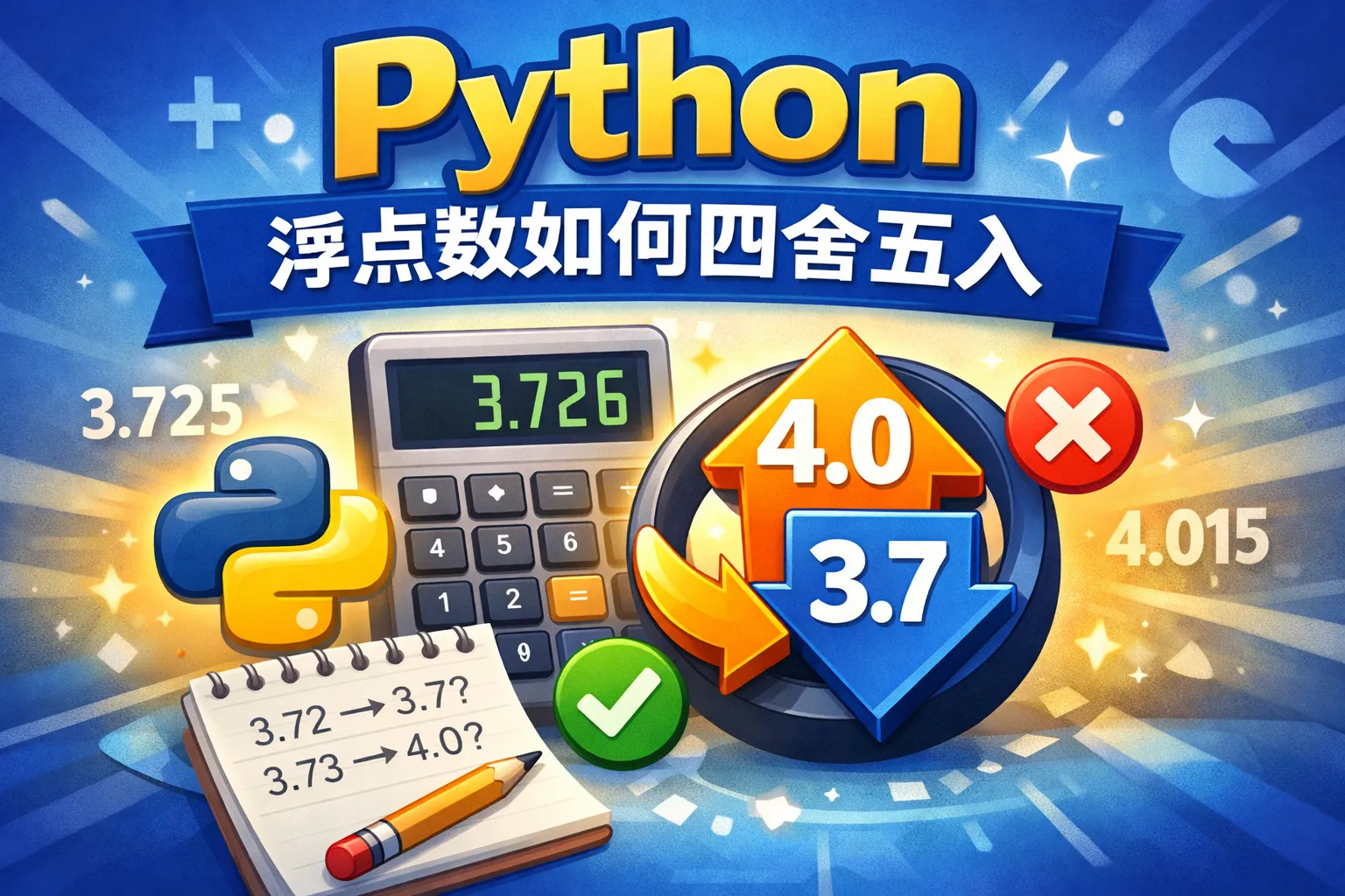 python浮点数如何四舍五入