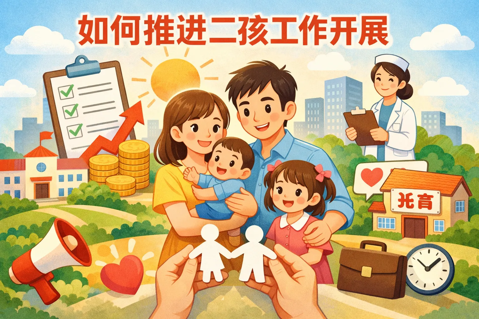 如何推进二孩工作开展