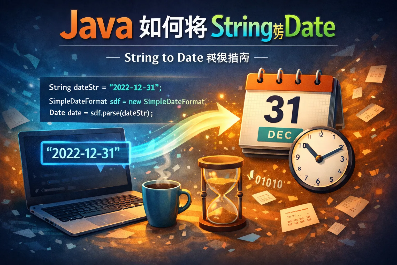 java如何将string转为date