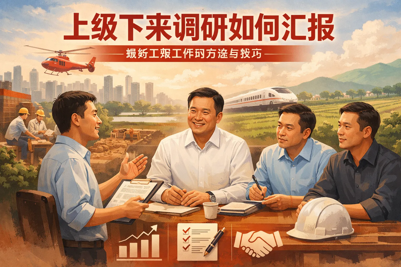 上级下来调研如何汇报