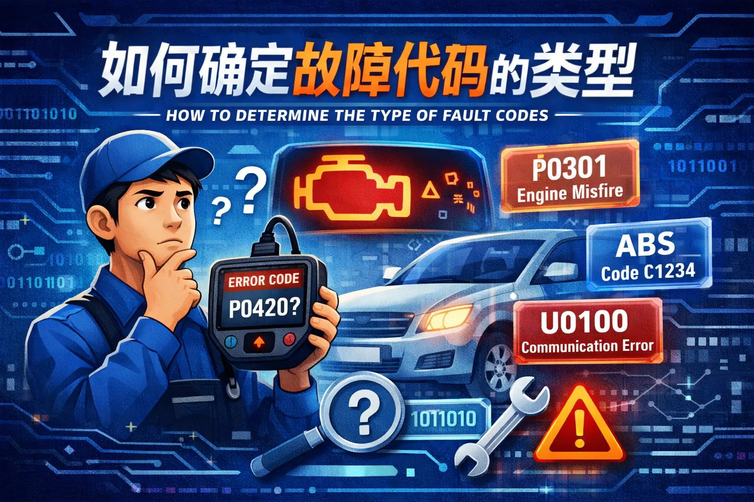 如何确定故障代码的类型